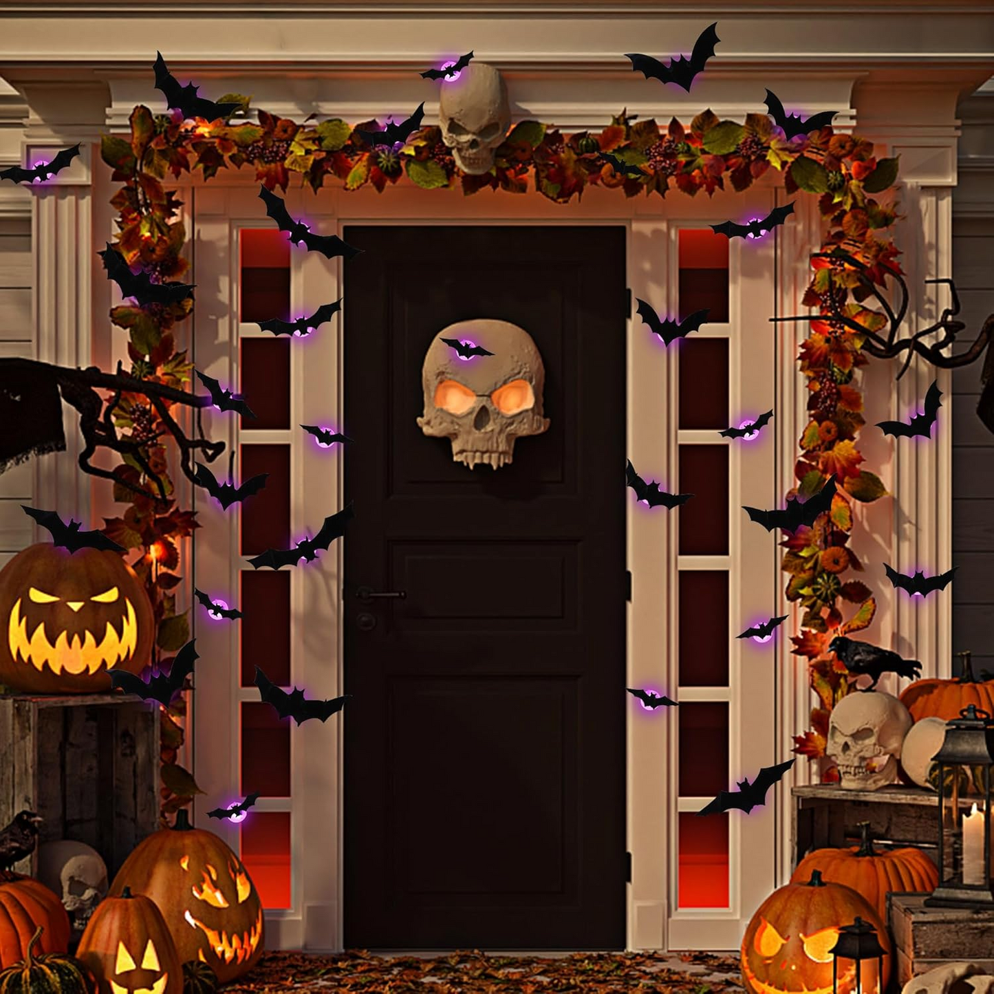 🎃Last Day 50% OFF:3D Bats Light Decorations Spooky Ornaments for Festival Halloween