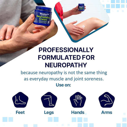 Seurico™ Neuropathy Relief Cream, Pain Relief for Feet, Toes, Legs, Hands & Arms
