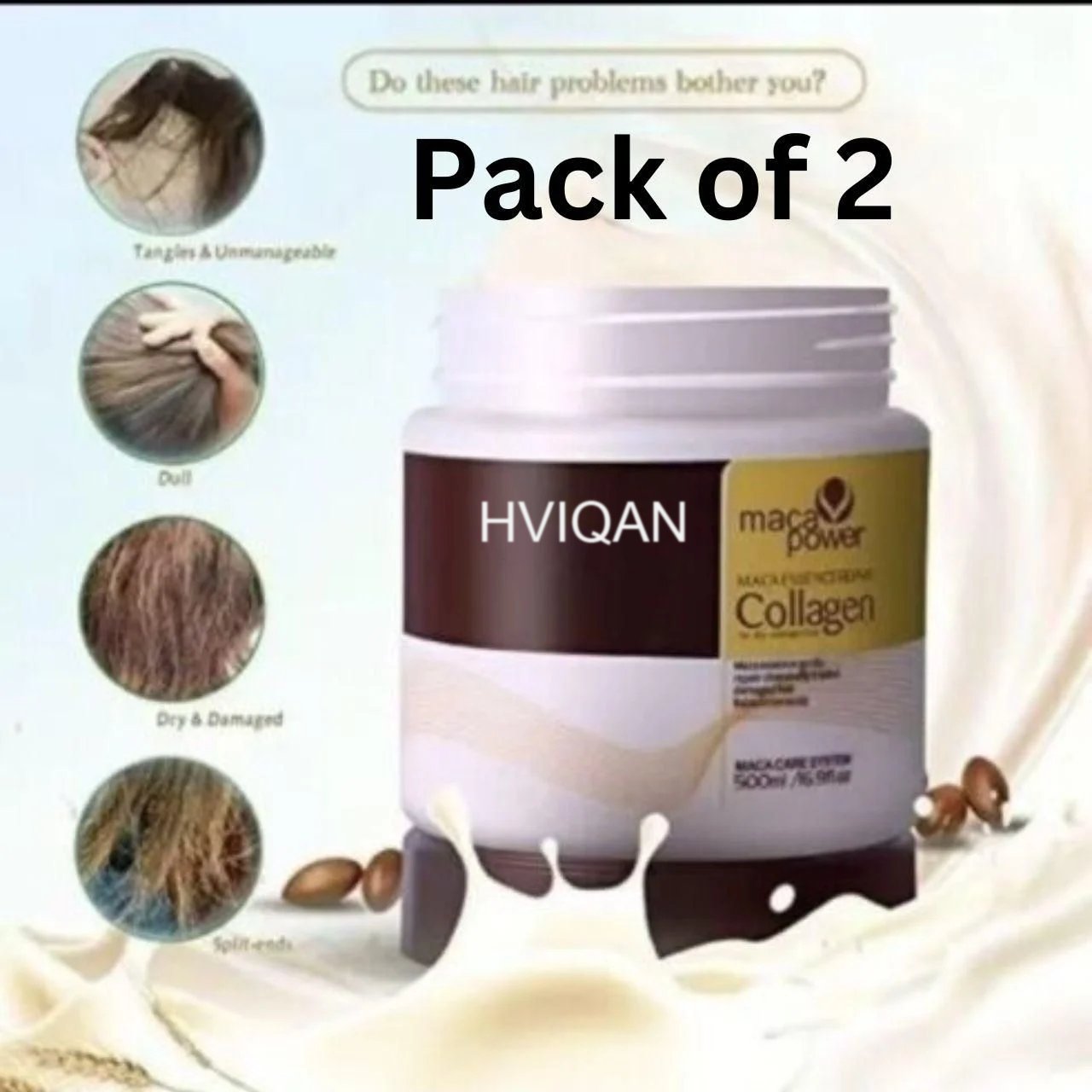 Hviqan Maca Power Collagen Hair Mask