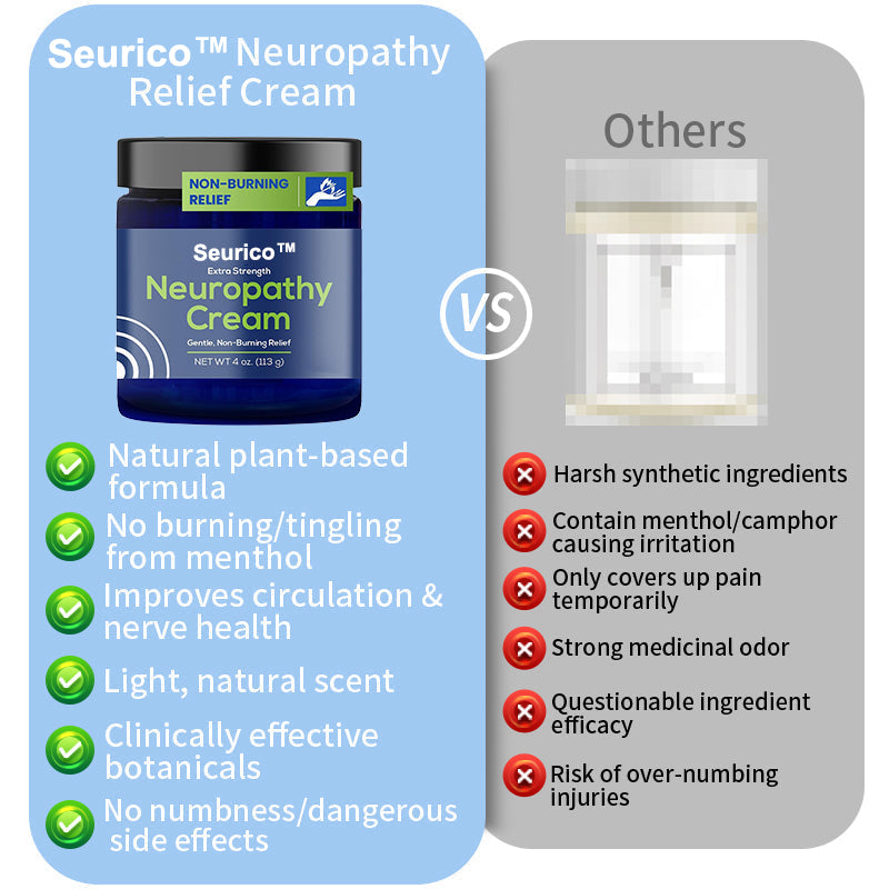 Seurico™ Neuropathy Relief Cream, Pain Relief for Feet, Toes, Legs, Hands & Arms